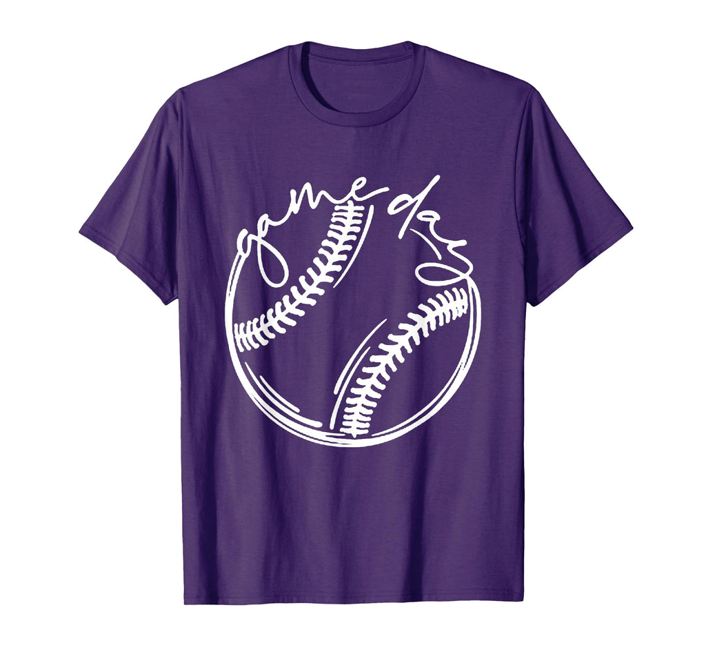 Game Day Baseball Gameday Softball T-Shirt - Custom Art Print Men Women - T-Shirt, Sweatshirt, Hoodie
