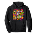 Groovy Daisy Flower Class 2025 Boho Hippie Hoodie - Unique Graphic Unisex - T-Shirt, Sweatshirt, Hoodie