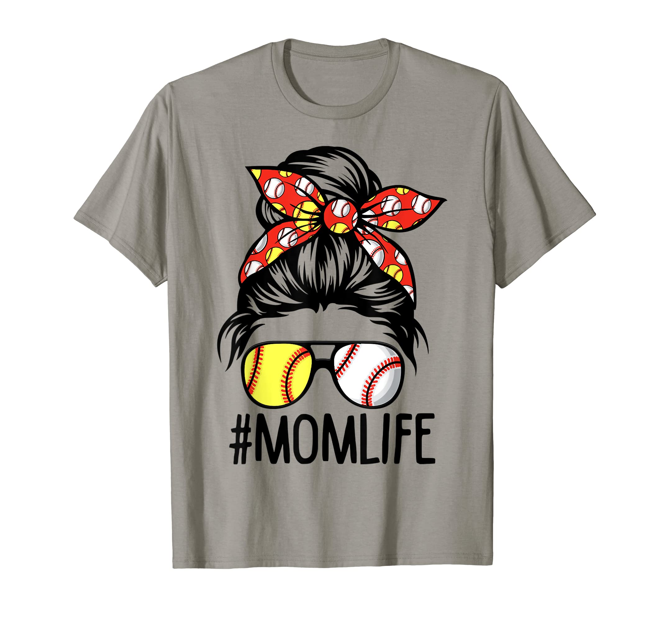 Dy Mom Life Softball Baseball Mothers Day T-Shirt - Unique Graphic Unisex - T-Shirt, Sweatshirt, Hoodie