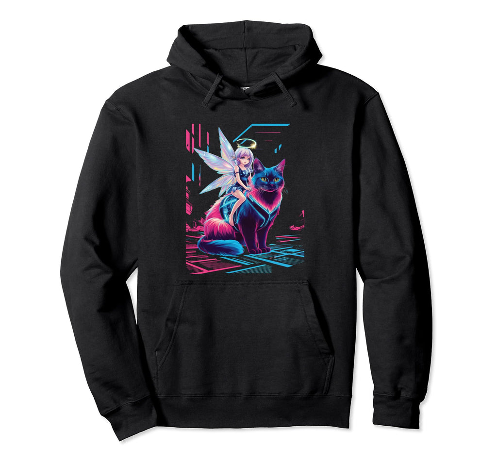 Pastel Cyberpunk Anime Fairy Core Alt Hoodie - Minimalist Print for Adults - T-Shirt, Sweatshirt, Hoodie