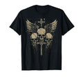 Skull Cross Y2K Grunge Aesthetic T-Shirt - Fun Novelty Design Men Women - T-Shirt, Sweatshirt, Hoodie