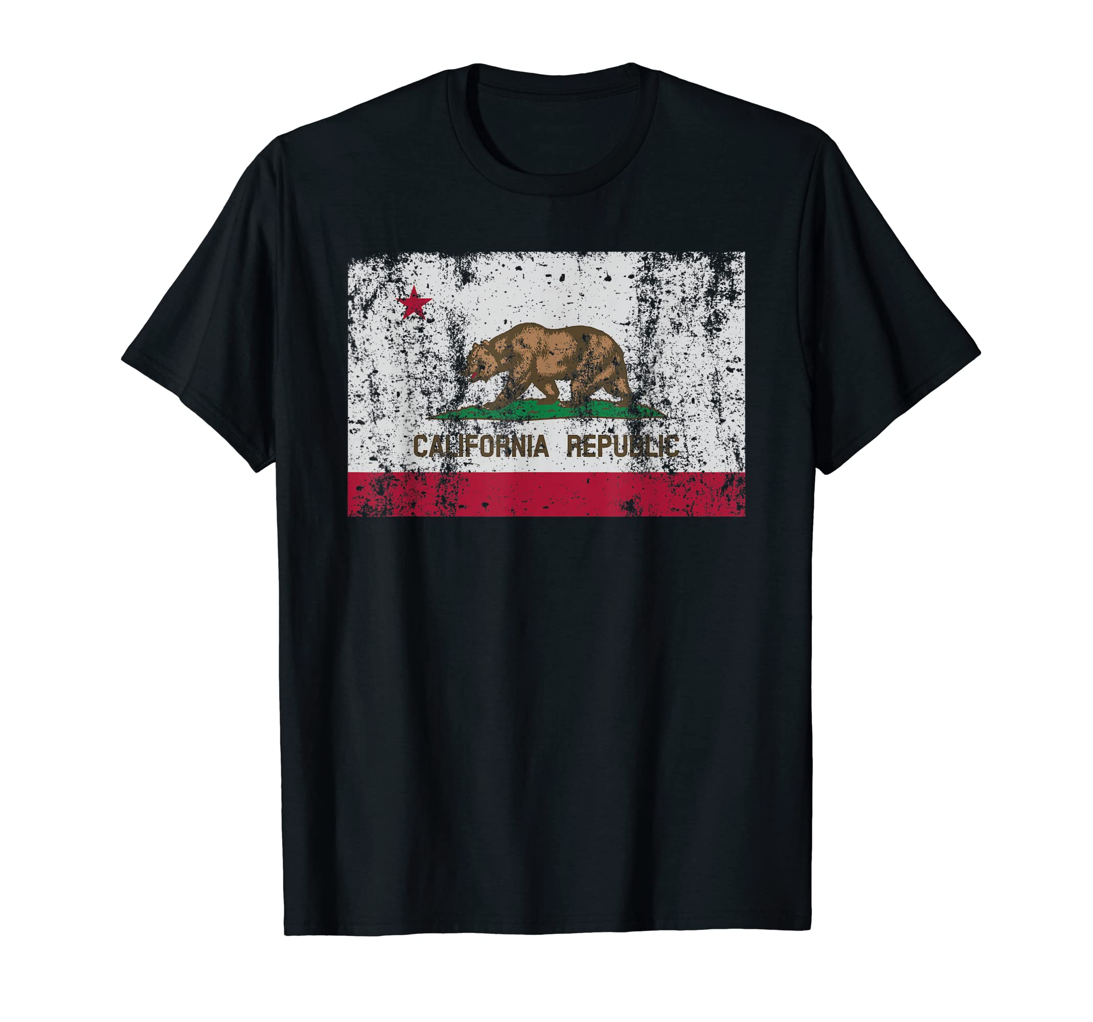 California Flag Womens Mens Heavy T-Shirt - Trendy Graphic Unisex - T-Shirt, Sweatshirt, Hoodie