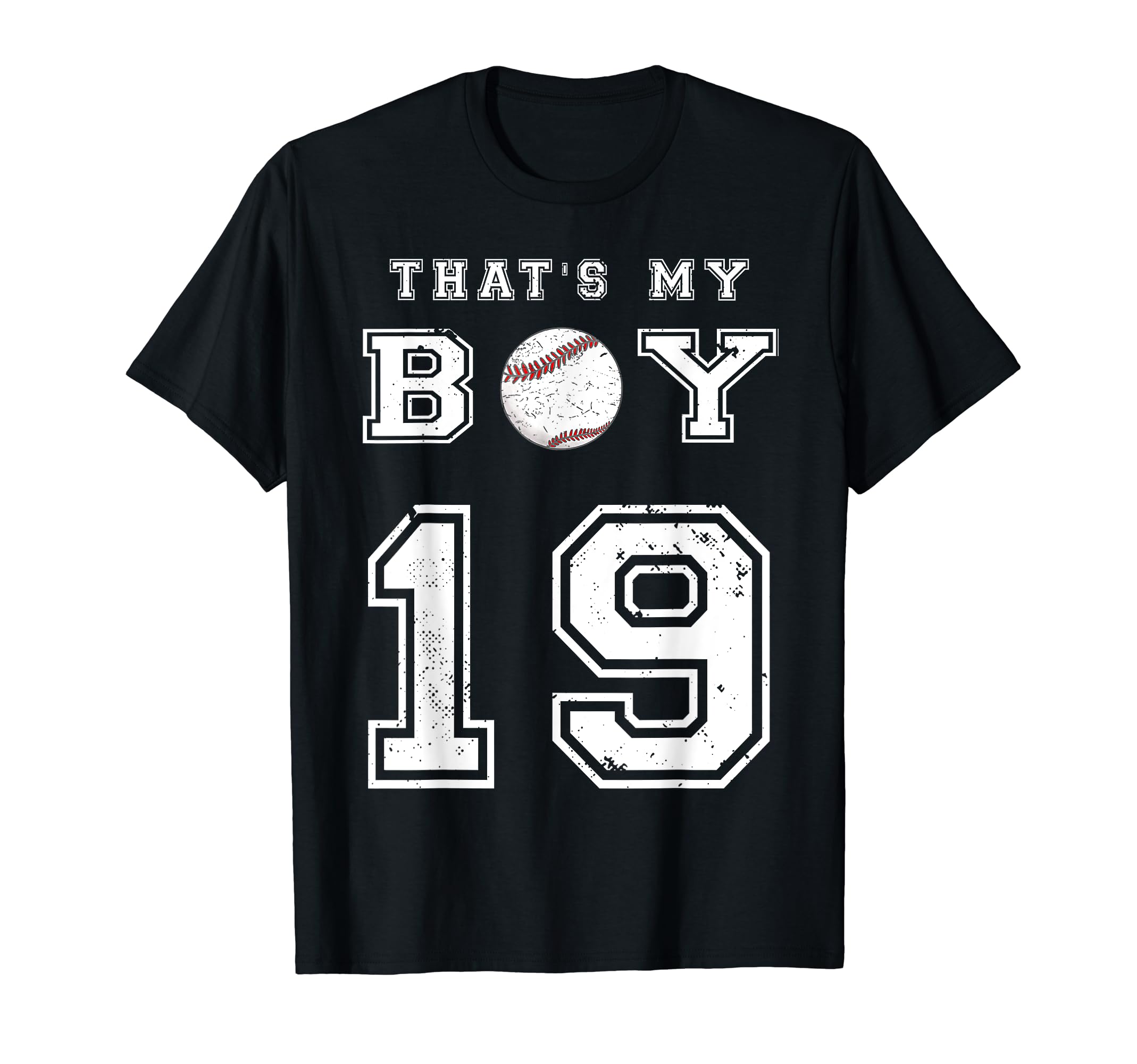 Thats My Baseball 19 Jersey Number Mom T-Shirt - Graphic Print Men Women - T-Shirt, Sweatshirt, Hoodie
