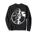 Film Lover 35Mm 70Mm Movie Camera Sweatshirt - Aesthetic Graphic Men Women - T-Shirt, Sweatshirt, Hoodie
