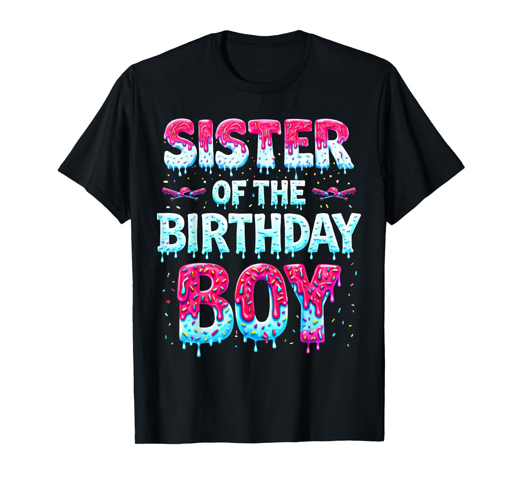 Sister Birthday Ice Cream Baseball Family T-Shirt - Trendy Graphic Unisex - T-Shirt, Sweatshirt, Hoodie