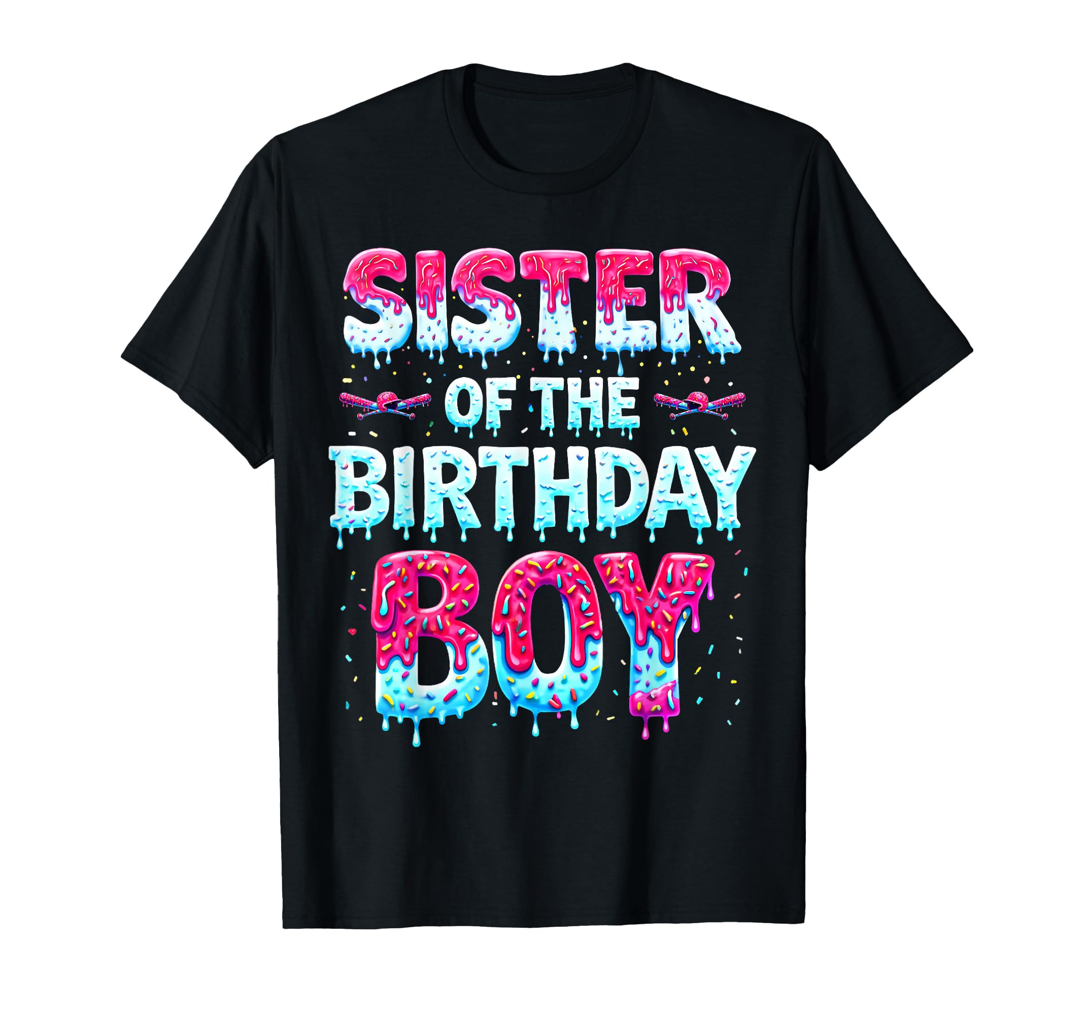 Sister Birthday Ice Cream Baseball Family T-Shirt - Trendy Graphic Unisex - T-Shirt, Sweatshirt, Hoodie