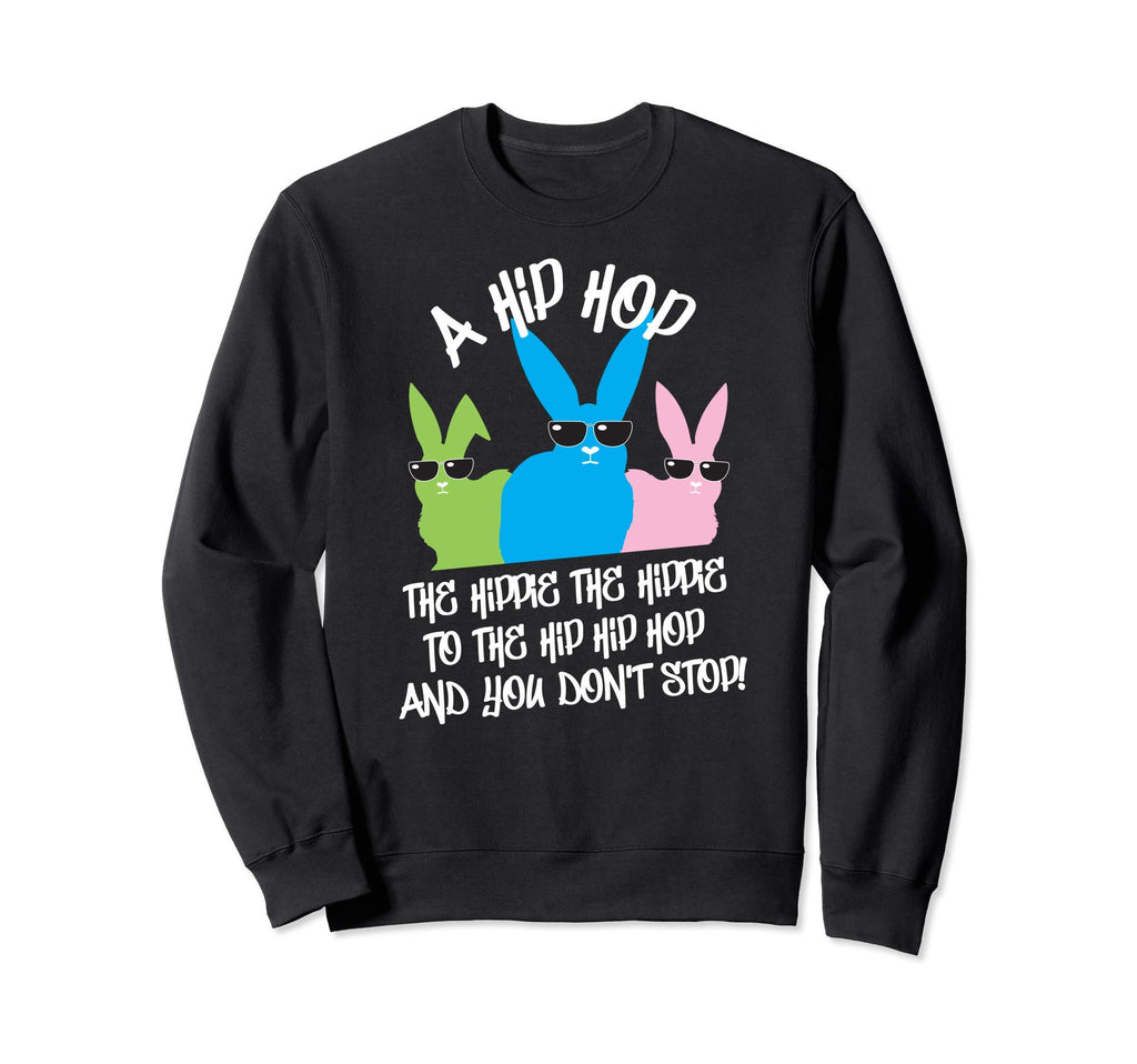 Hip Hop Easter Bunny Old School Sweatshirt - Custom Art Print for Adults - T-Shirt, Sweatshirt, Hoodie