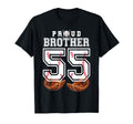 Proud Brother Baseball Player Number 55 T-Shirt - Graphic Print Unisex - T-Shirt, Sweatshirt, Hoodie