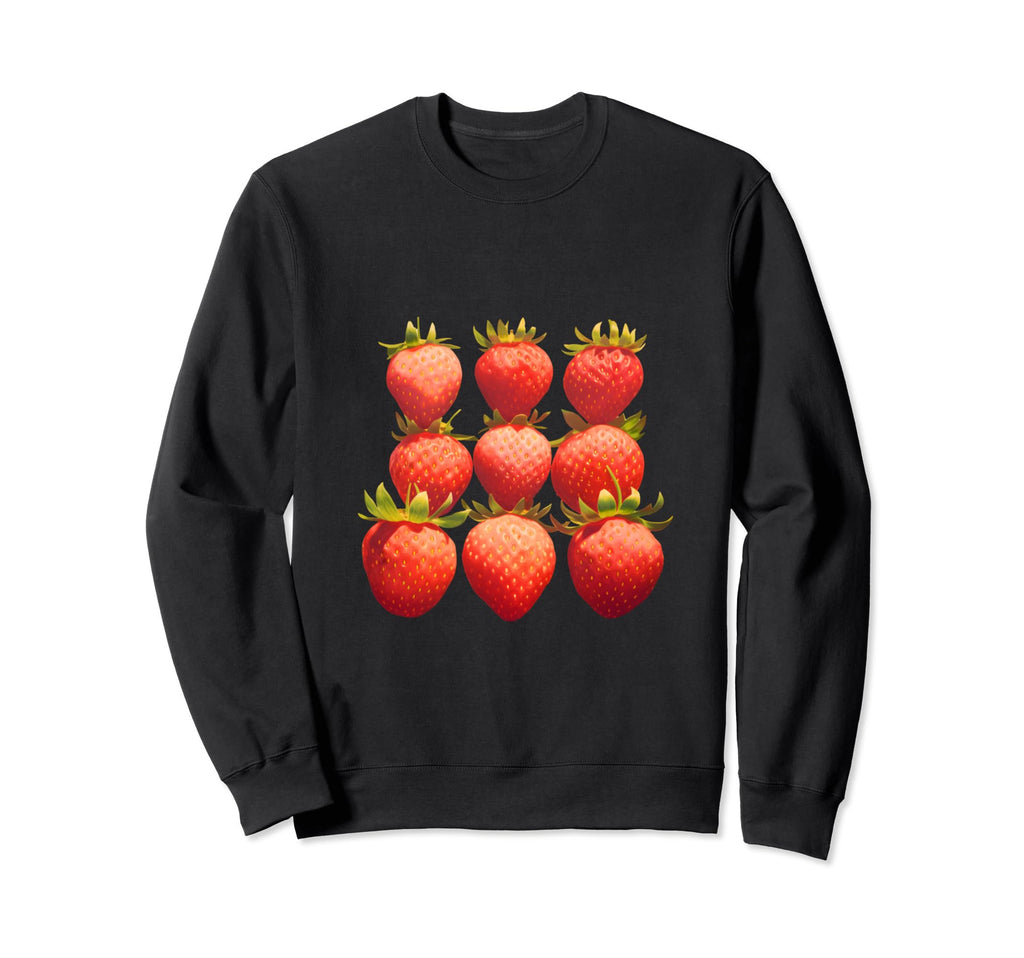 Boho Strawberries Strawberry Sweatshirt - Streetwear Style for Adults - T-Shirt, Sweatshirt, Hoodie