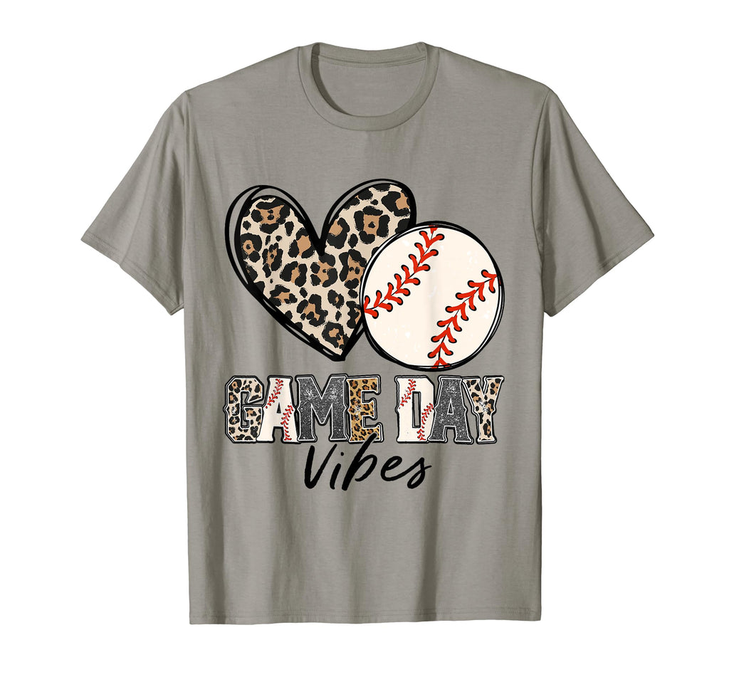 Baseball Game Day Vibes Baseball Mom T-Shirt - Minimalist Print for Adults - T-Shirt, Sweatshirt, Hoodie