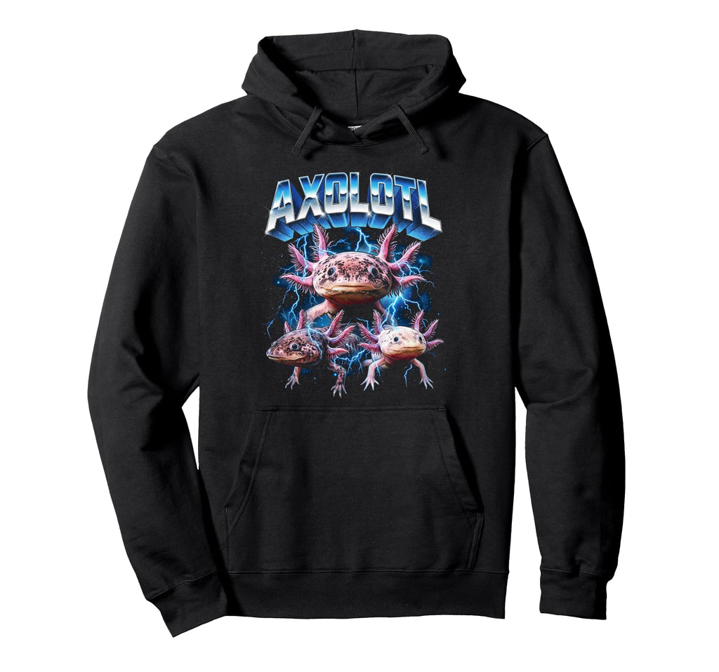 Axolotl 80S Funny Axolotl 90S Hoodie - Aesthetic Graphic Men Women - T-Shirt, Sweatshirt, Hoodie