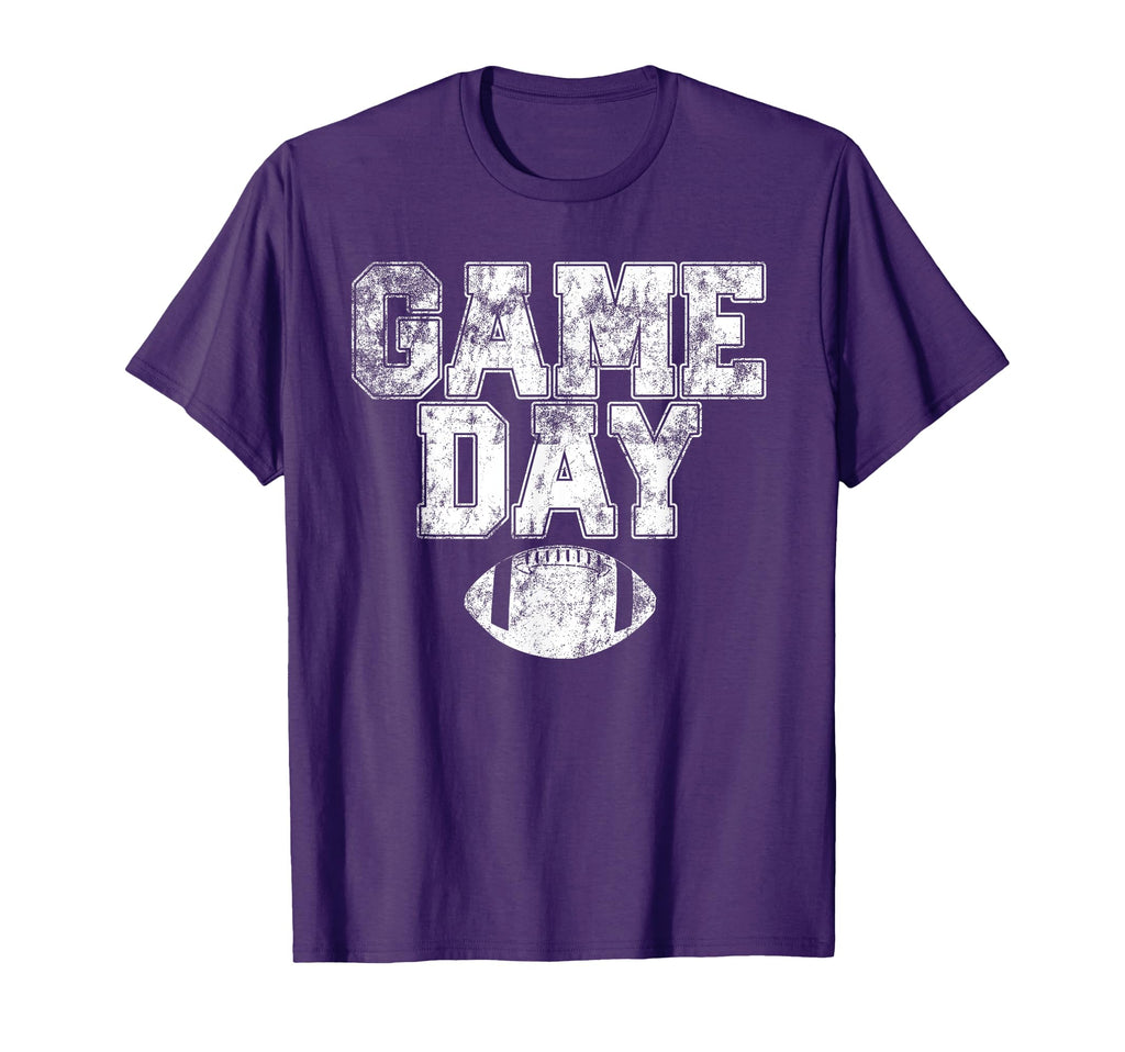 Football Day Game Distressed Gift T-Shirt - Fun Novelty Design Men Women - T-Shirt, Sweatshirt, Hoodie