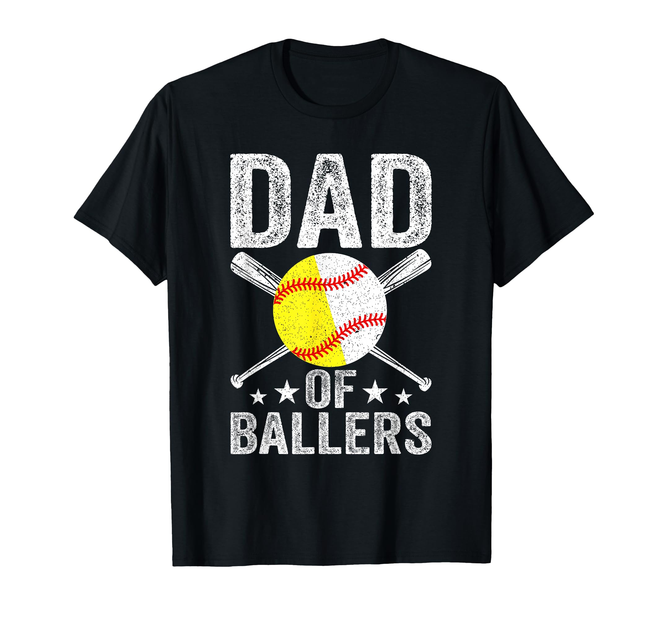 Dad Ballers Funny Dad Baseball And T-Shirt - Minimalist Print for Adults - T-Shirt, Sweatshirt, Hoodie
