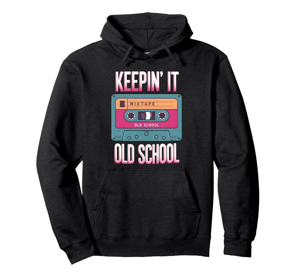 Old School Hip Hop 80S 90S Cassette Hoodie - Aesthetic Graphic Men Women - T-Shirt, Sweatshirt, Hoodie