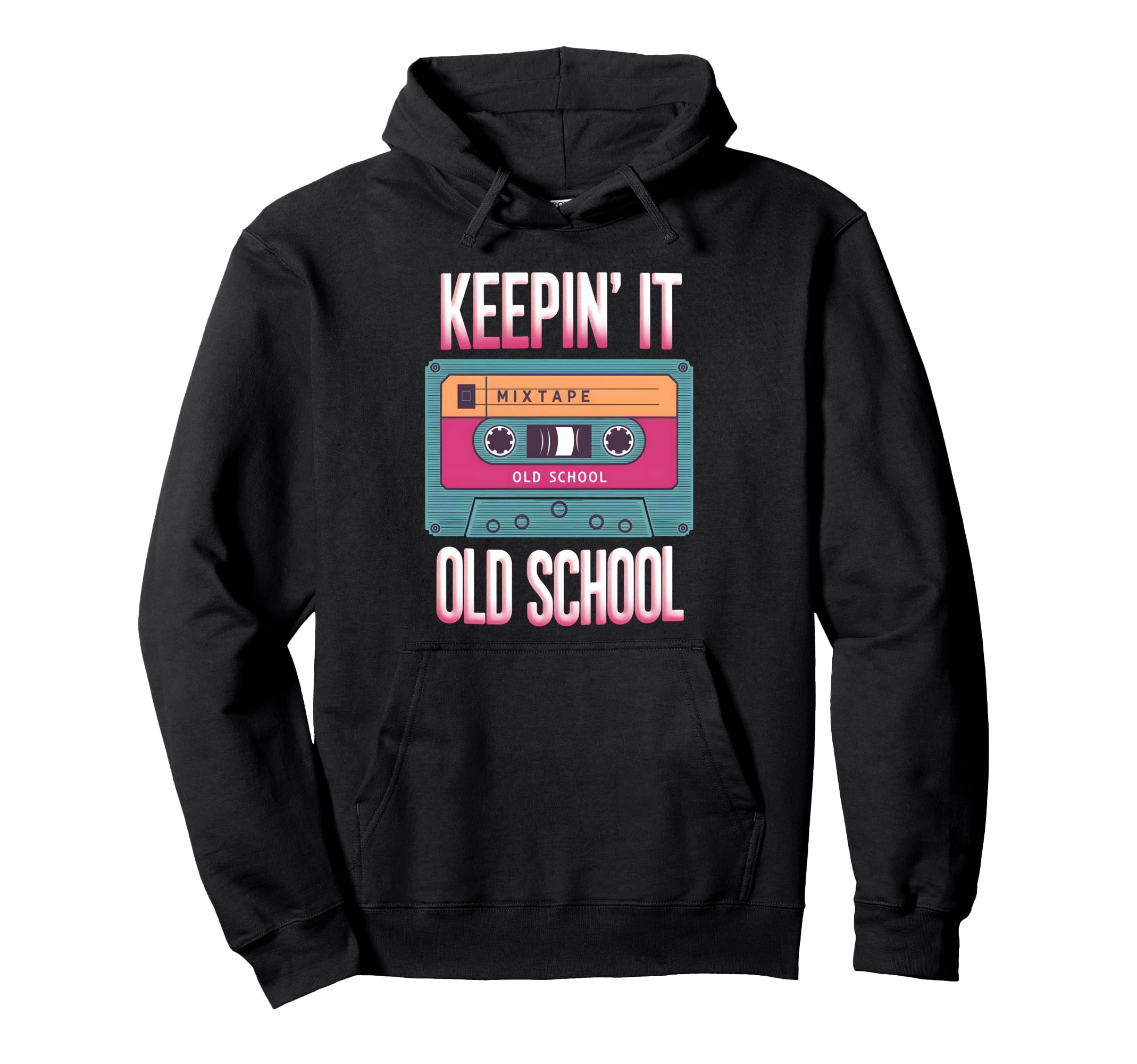 Old School Hip Hop 80S 90S Cassette Hoodie - Aesthetic Graphic Men Women - T-Shirt, Sweatshirt, Hoodie