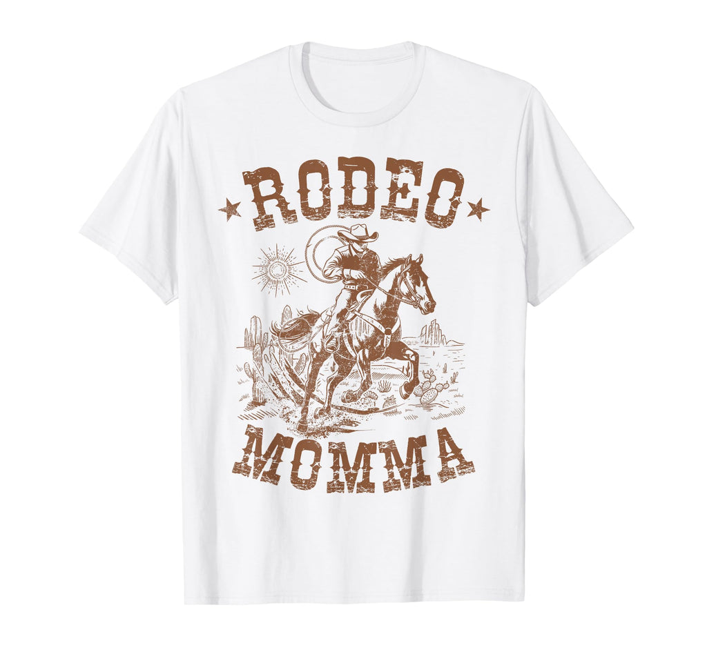 Rodeo Momma Western Cowboy Family T-Shirt - Custom Art Print for Adults - T-Shirt, Sweatshirt, Hoodie
