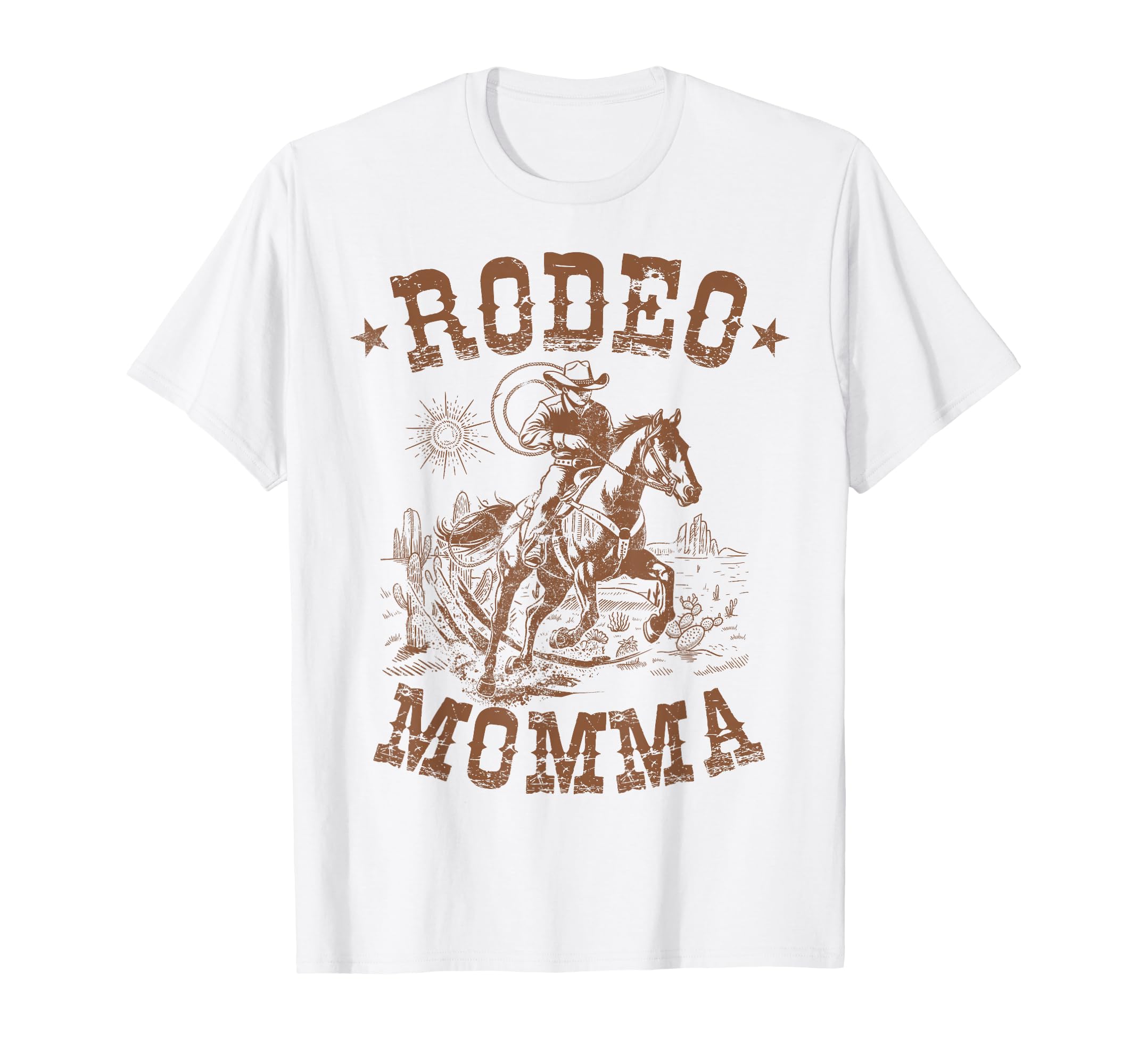 Rodeo Momma Western Cowboy Family T-Shirt - Custom Art Print for Adults - T-Shirt, Sweatshirt, Hoodie