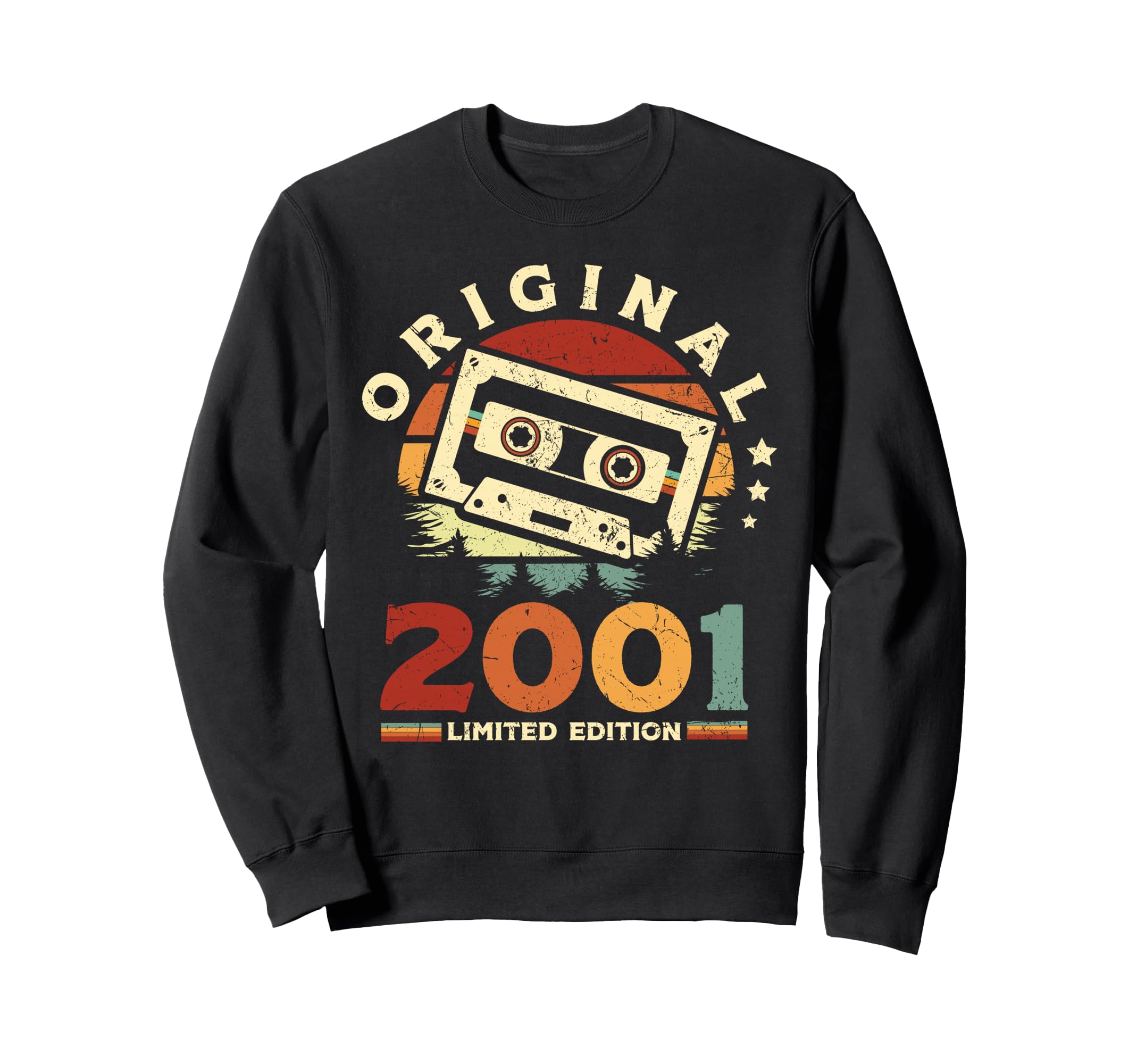 2001 Cassette Tape 25Th Birthday Sweatshirt - Streetwear Style for Adults - T-Shirt, Sweatshirt, Hoodie