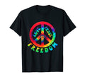Peace Sign Love 60S 70S Tie Die Hippie T-Shirt - Unique Graphic Men Women - T-Shirt, Sweatshirt, Hoodie