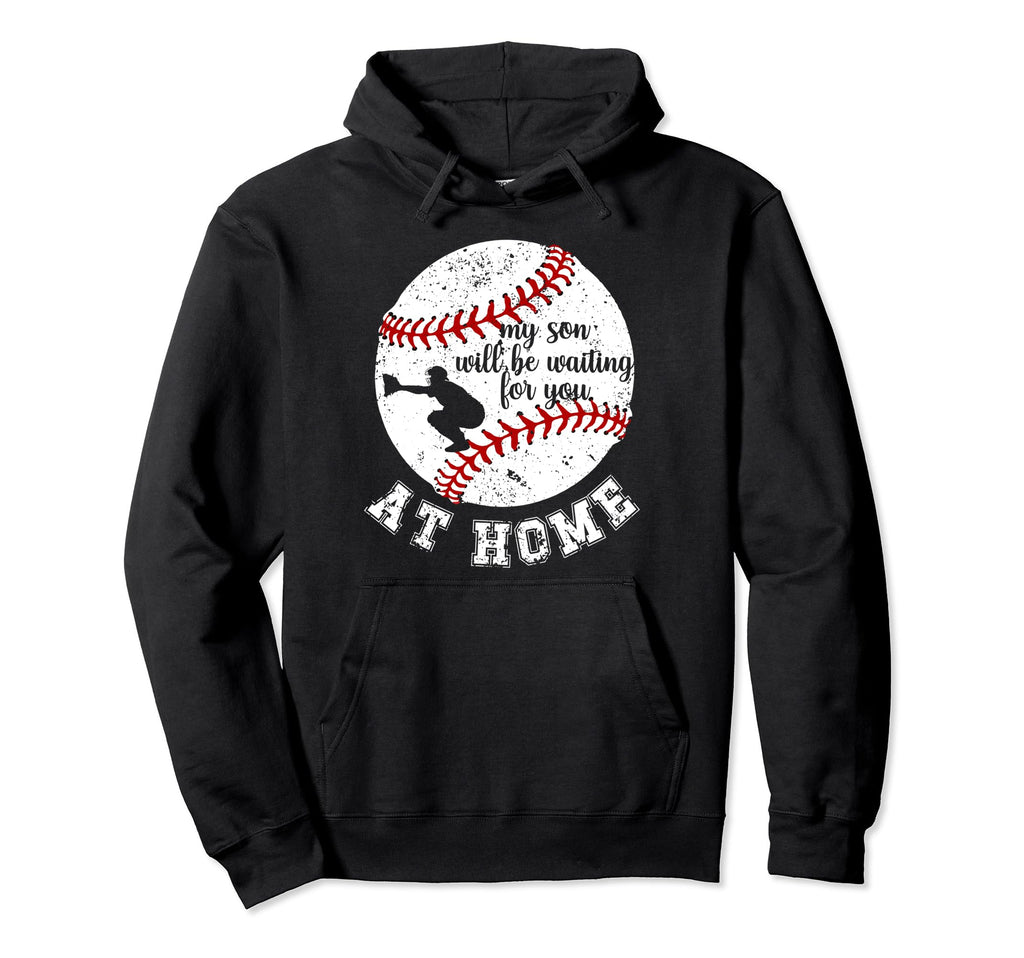Home Baseball Catcher Mom Baseball Hoodie - Fun Novelty Design Unisex - T-Shirt, Sweatshirt, Hoodie