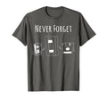 Funny Never Forget Floppy Disk Vhs T-Shirt - Custom Art Print for Adults - T-Shirt, Sweatshirt, Hoodie