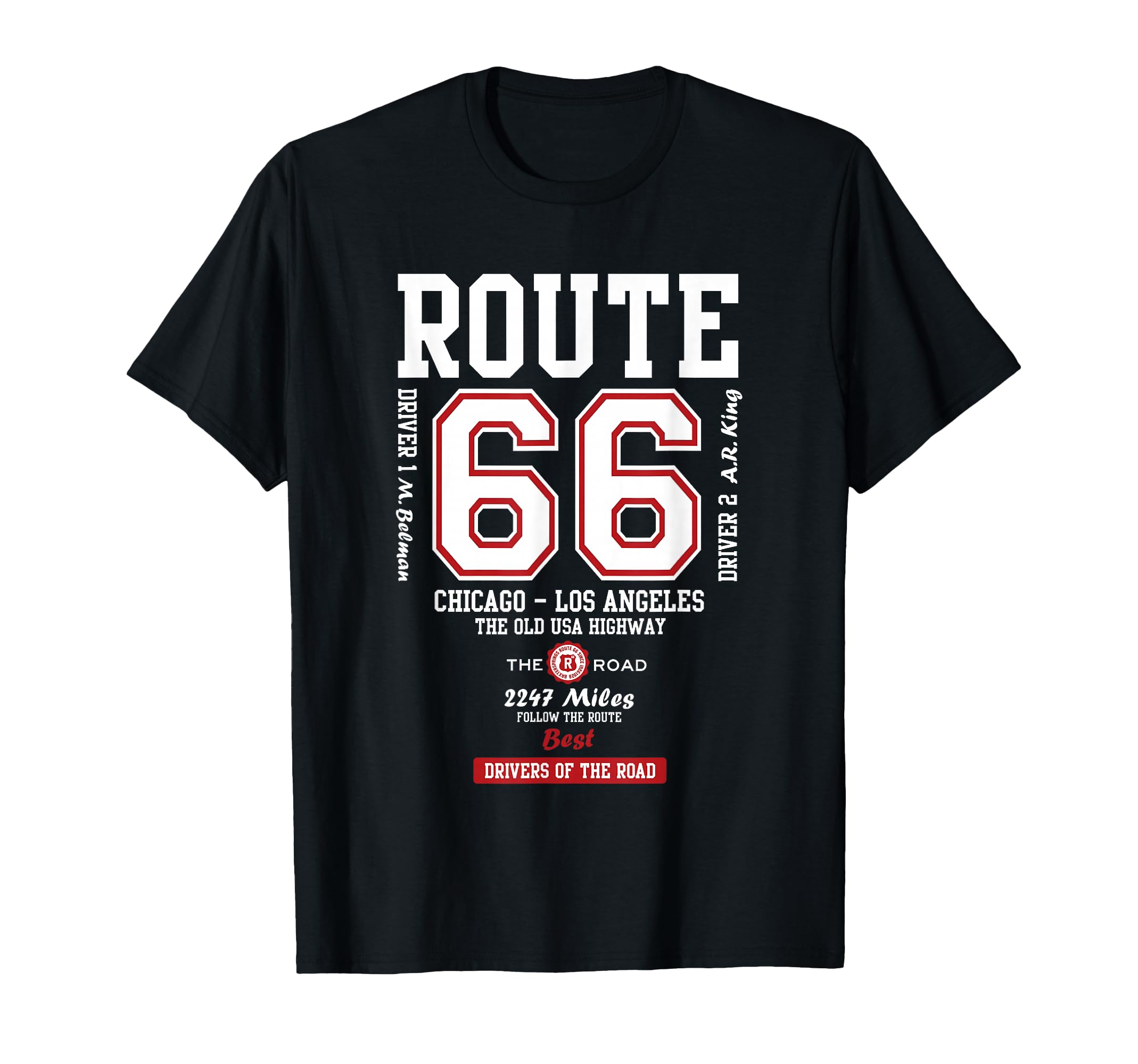 Route 66 Old Usa Highway T-Shirt - Graphic Print Men Women - T-Shirt, Sweatshirt, Hoodie