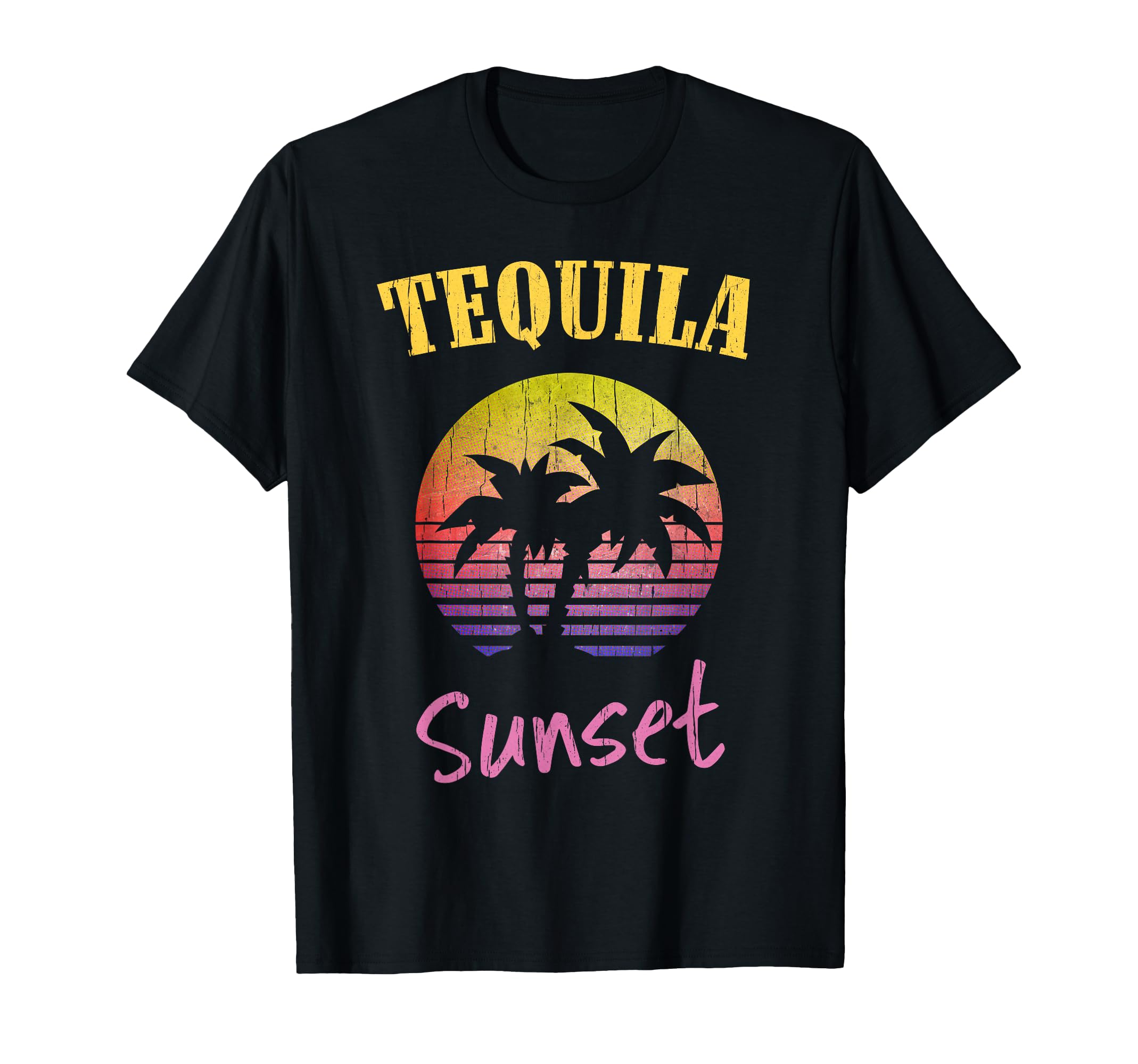 Tequila Sunset 80S T-Shirt - Graphic Print for Adults - T-Shirt, Sweatshirt, Hoodie