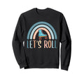 Roller Skating Rainbow Roller Skates Sweatshirt - Minimalist Print Unisex - T-Shirt, Sweatshirt, Hoodie