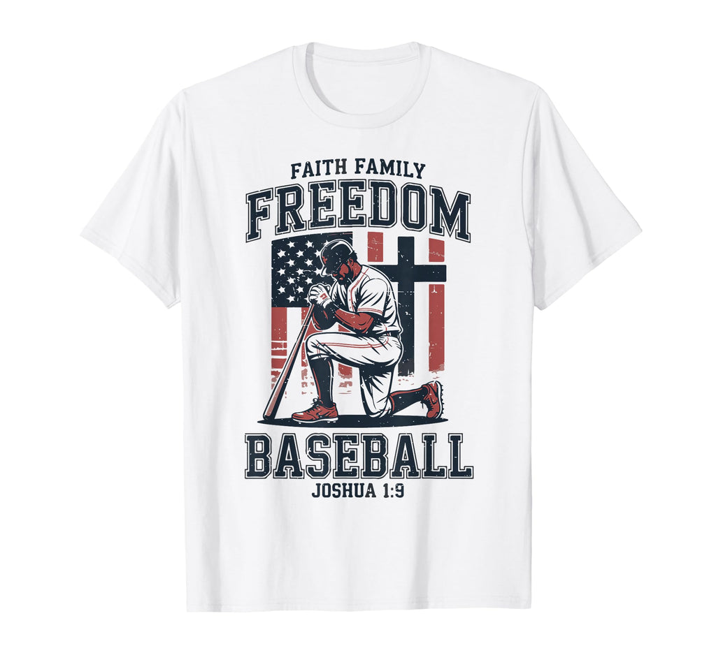 Baseball Faith Family Freedom T-Shirt - Streetwear Style Men Women - T-Shirt, Sweatshirt, Hoodie