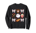 Baseball Mom Coquette Mothers Day Sweatshirt - Graphic Print Men Women - T-Shirt, Sweatshirt, Hoodie