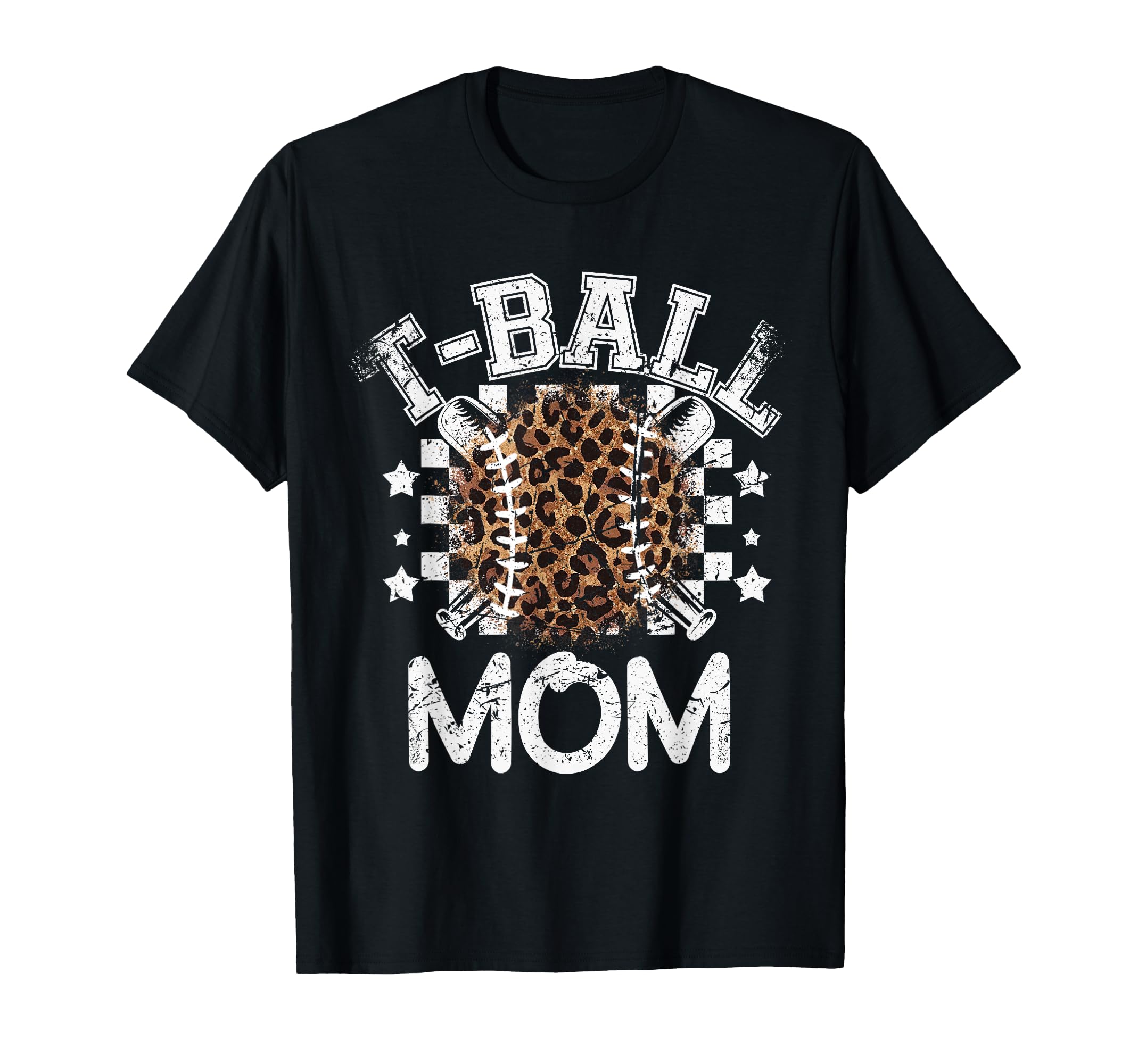 T Ball Teeball Mom Leopard Cheetah T-Shirt - Minimalist Print Men Women - T-Shirt, Sweatshirt, Hoodie