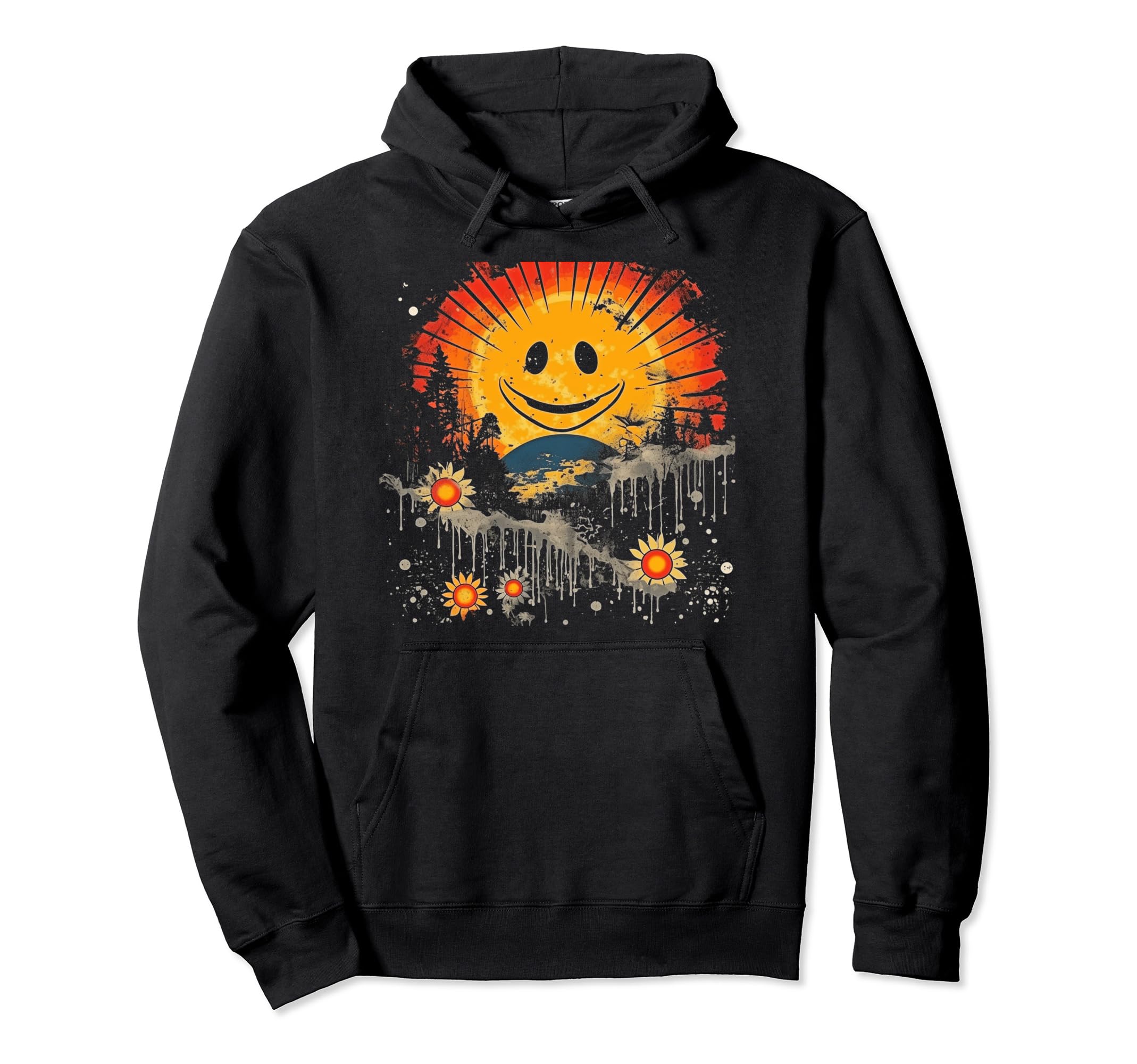 Sun Boho Groovy Sunshine Grunge 14 Hoodie - Casual Everyday Wear Men Women - T-Shirt, Sweatshirt, Hoodie