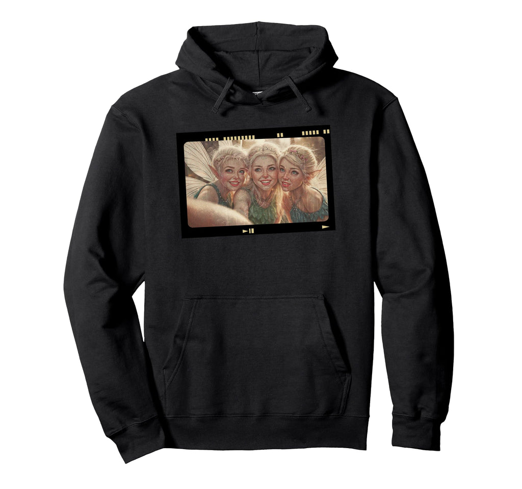 Fairy Selfie Fantasy Aesthetic Vhs Hoodie - Aesthetic Graphic Unisex - T-Shirt, Sweatshirt, Hoodie