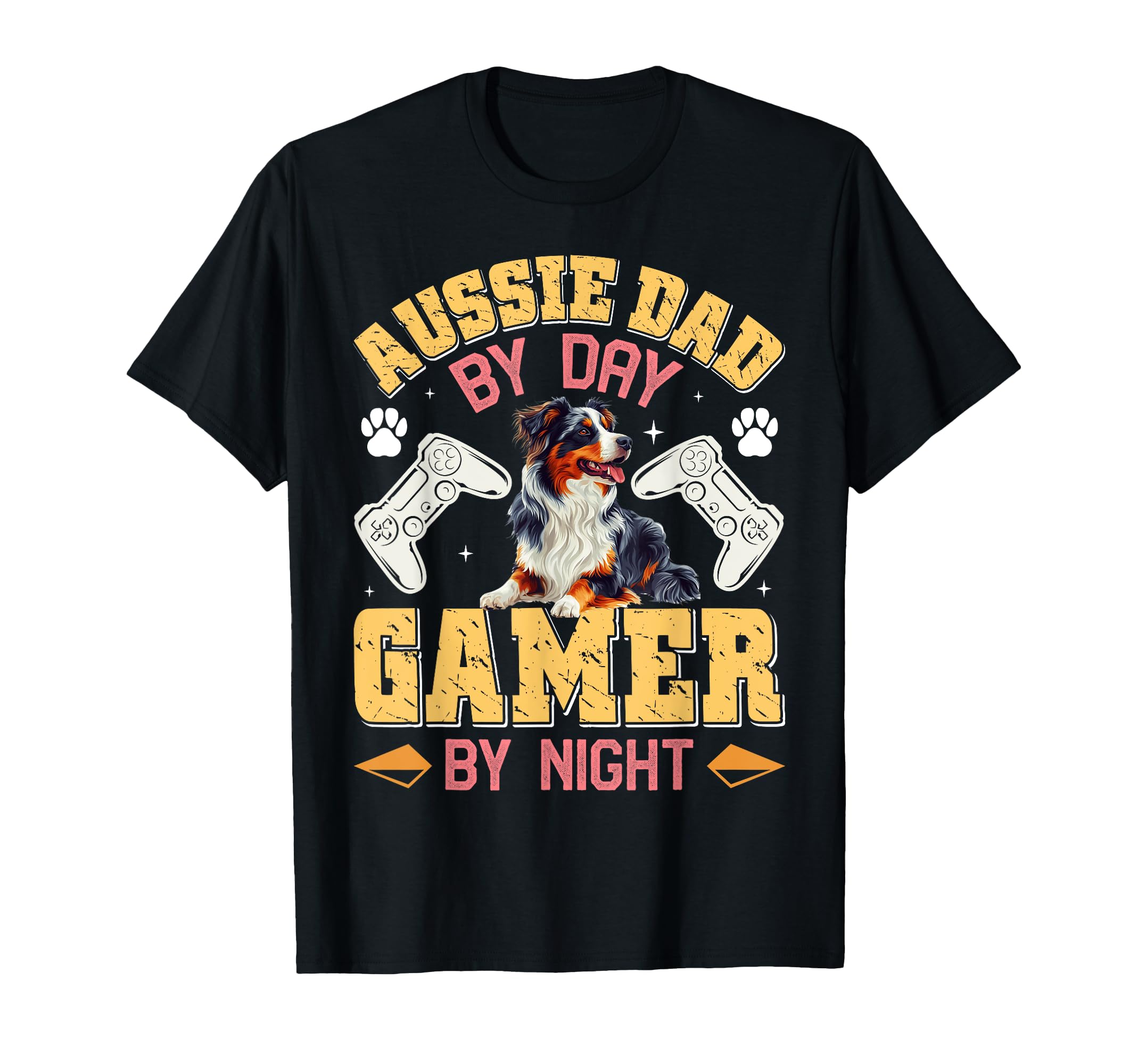 Aussie Dad Day Gamer Night Funny T-Shirt - Minimalist Print for Adults - T-Shirt, Sweatshirt, Hoodie