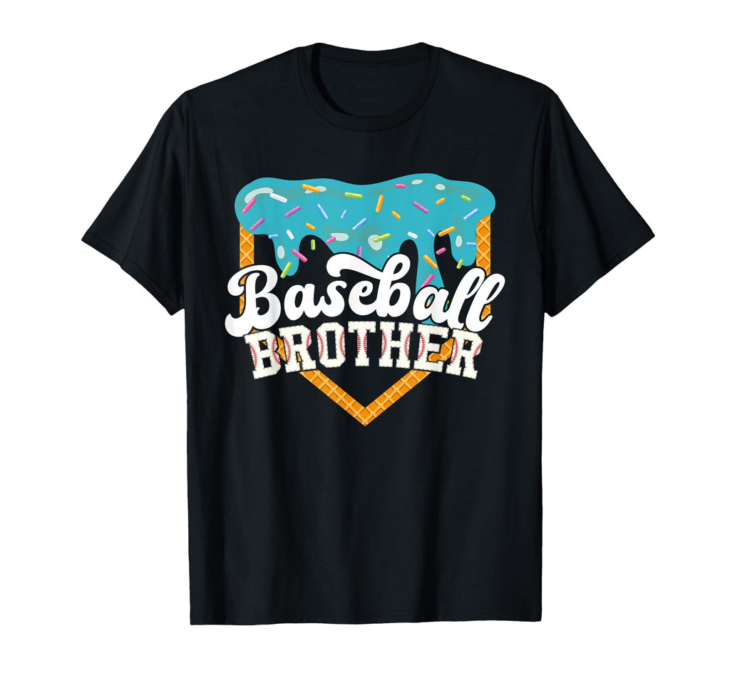 Baseball Brother Drip Ice Cream T-Shirt - Graphic Print for Adults - T-Shirt, Sweatshirt, Hoodie
