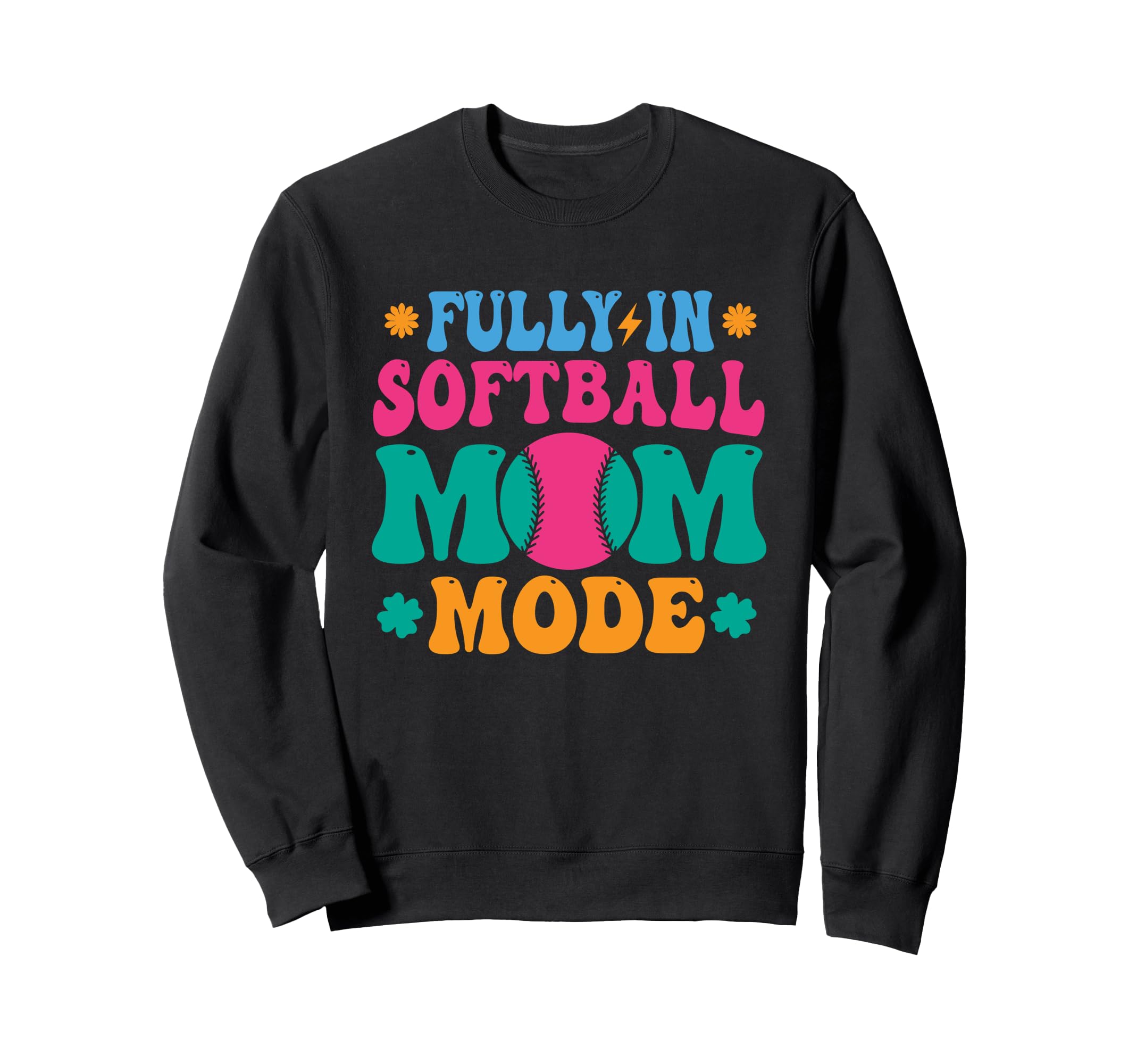 Softball Mom Mothers Day Sweatshirt - Casual Everyday Wear Men Women - T-Shirt, Sweatshirt, Hoodie