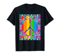 Peace Sign Love 70S Hippie Costume T-Shirt - Streetwear Style Unisex - T-Shirt, Sweatshirt, Hoodie