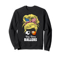 Busy Raising Ballers Soccer And Sweatshirt - Graphic Print Unisex - T-Shirt, Sweatshirt, Hoodie