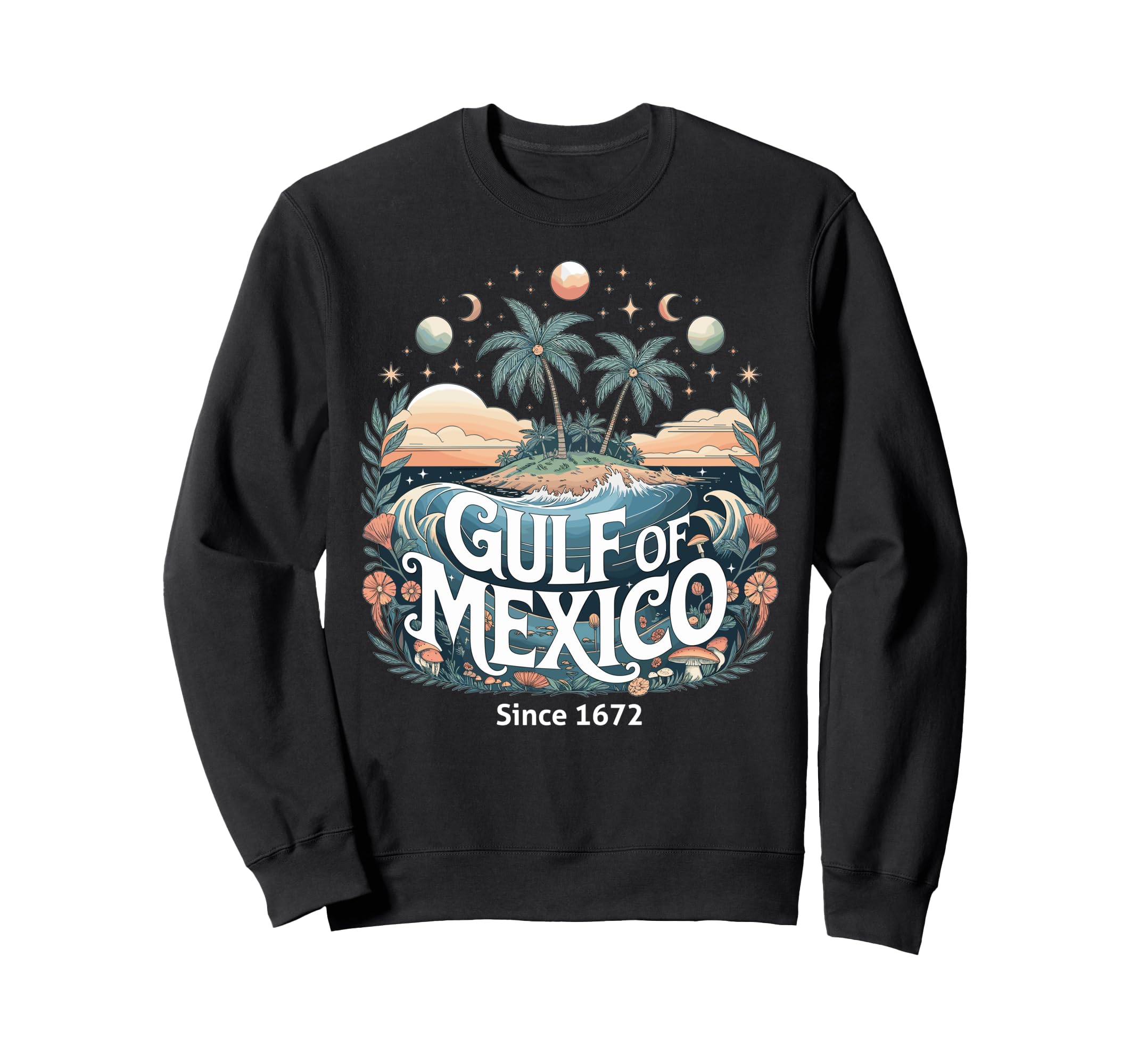 Boho Beach Sunset Gulf Mexico Sweatshirt - Trendy Graphic for Adults - T-Shirt, Sweatshirt, Hoodie