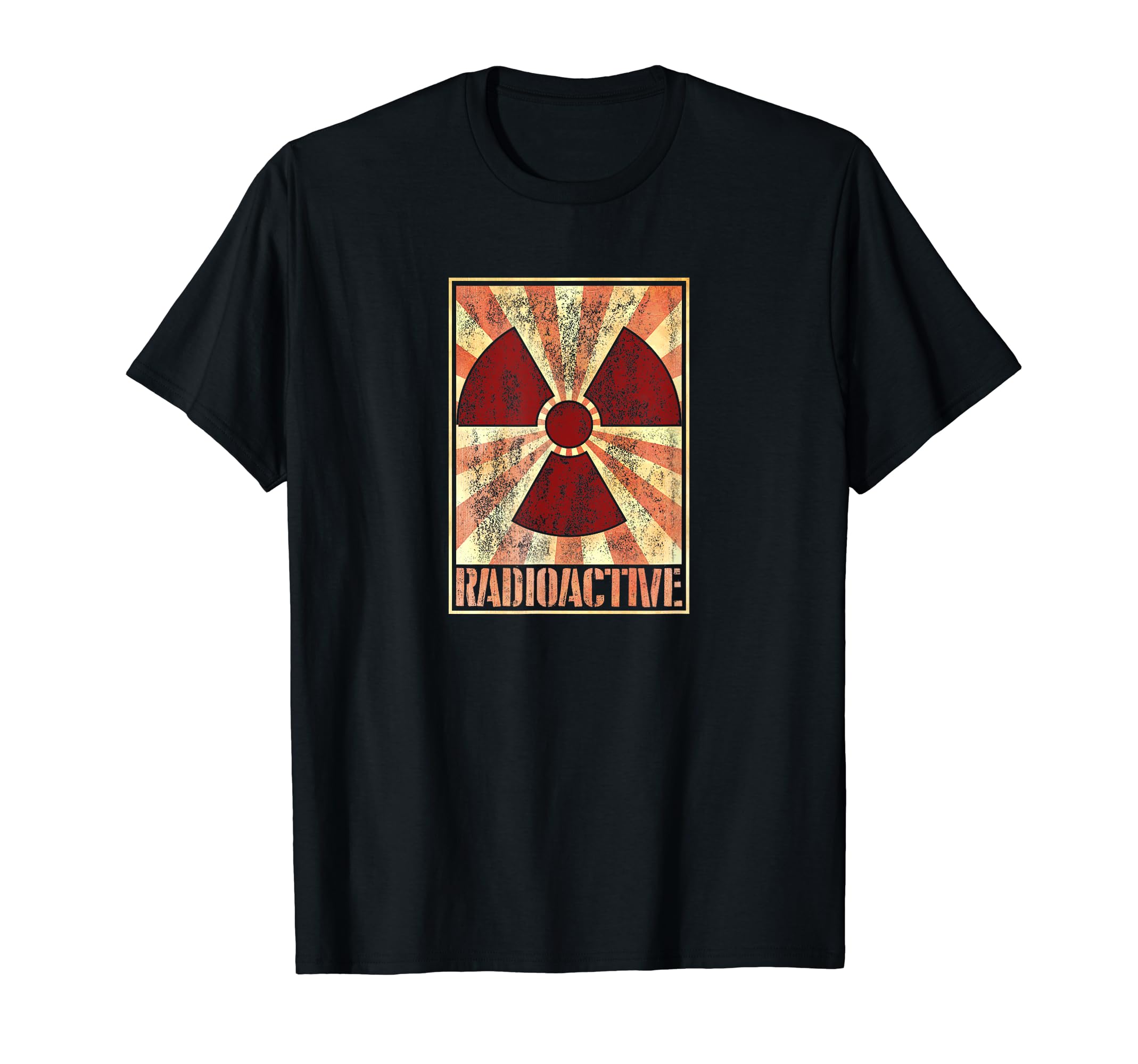 Radioactive Symbol Distressed T-Shirt - Unique Graphic Unisex - T-Shirt, Sweatshirt, Hoodie