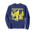 Property Bigfoot Distressed Sweatshirt - Minimalist Print Men Women - T-Shirt, Sweatshirt, Hoodie