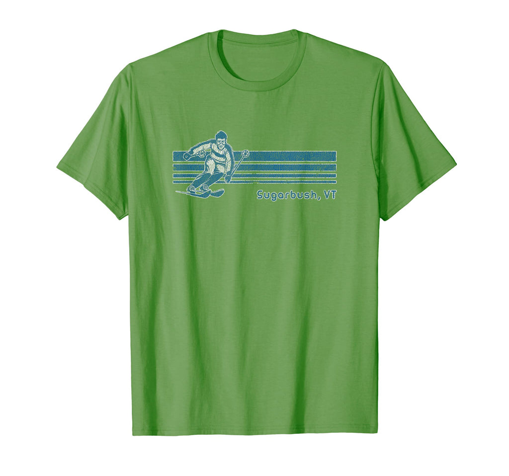 Vermont Distressed Sugarbush Skiing T-Shirt - Aesthetic Graphic for Adults - T-Shirt, Sweatshirt, Hoodie