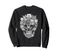 Skull Cat Skeleton Kitty Kitten Sweatshirt - Minimalist Print for Adults - T-Shirt, Sweatshirt, Hoodie