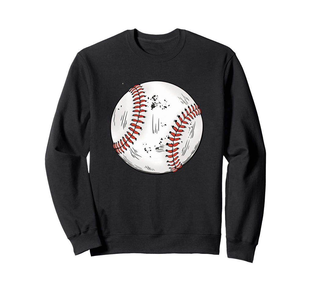 Baseball Ball Game Day Baseball Sweatshirt - Minimalist Print Men Women - T-Shirt, Sweatshirt, Hoodie