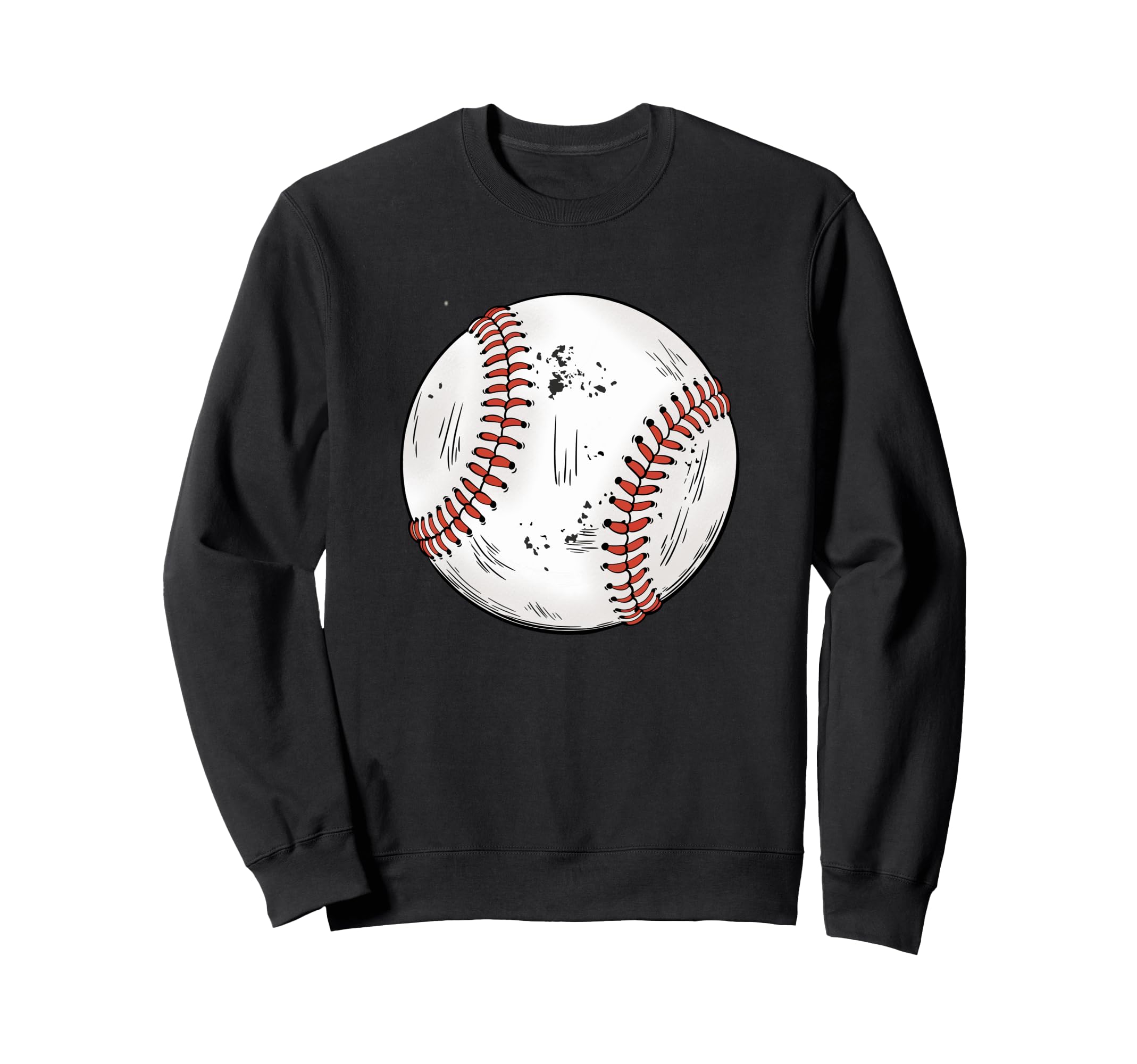 Baseball Ball Game Day Baseball Sweatshirt - Minimalist Print Men Women - T-Shirt, Sweatshirt, Hoodie