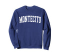 Montecito Ca Distressed White Sweatshirt - Custom Art Print for Adults - T-Shirt, Sweatshirt, Hoodie