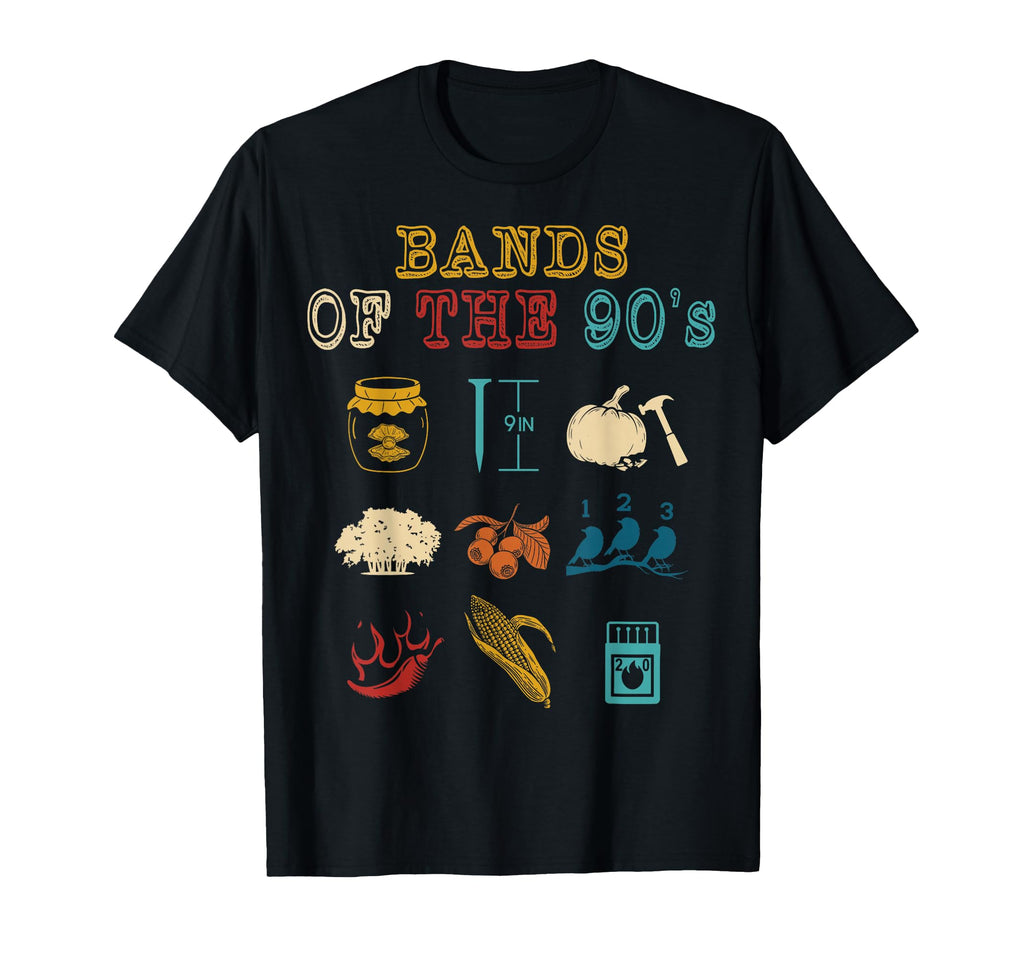 1990S Bands Music 90S Music Lover T-Shirt - Custom Art Print Men Women - T-Shirt, Sweatshirt, Hoodie