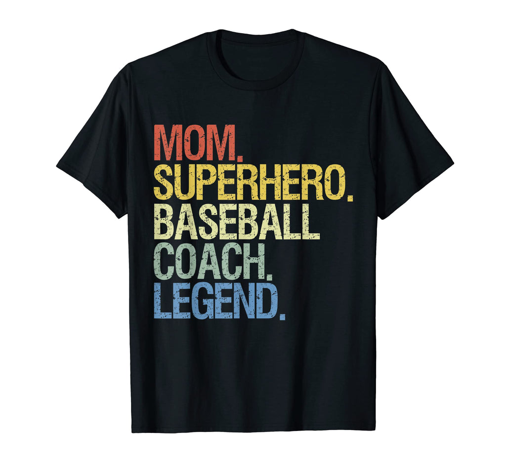 Dad Superhero Baseball Coach Sweatshirt - Casual Everyday Wear Men Women - T-Shirt, Sweatshirt, Hoodie