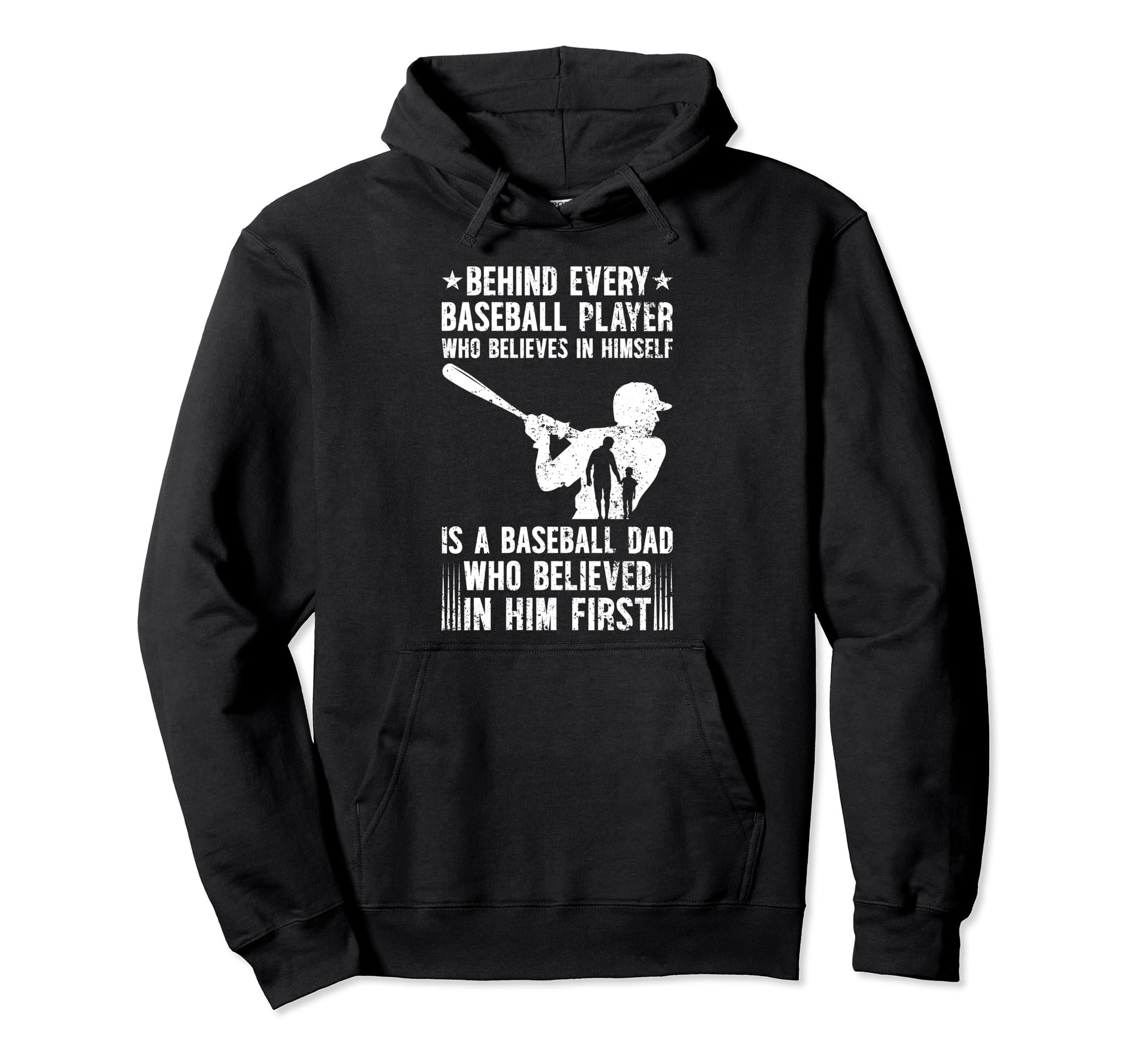 Baseball Dad Proud Father Baseball Player Hoodie - Minimalist Print Unisex - T-Shirt, Sweatshirt, Hoodie