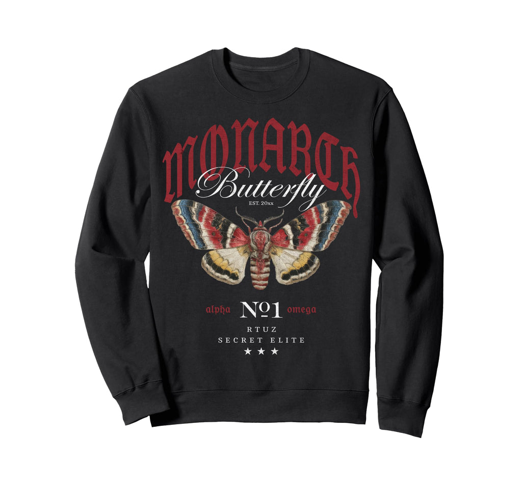 Y2K Streetwear Butterfly Sweatshirt - Novelty Apparel Men Women - T-Shirt, Sweatshirt, Hoodie